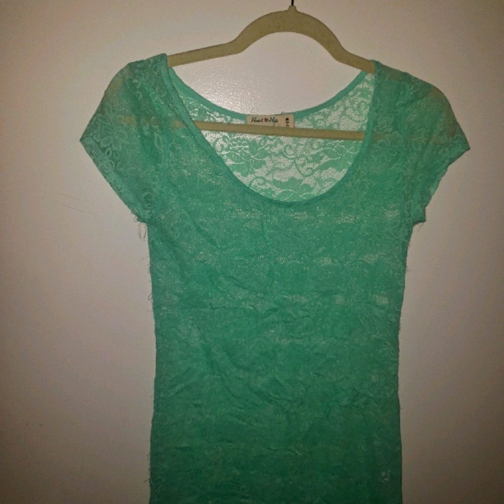 Lace top - Mint - Size M